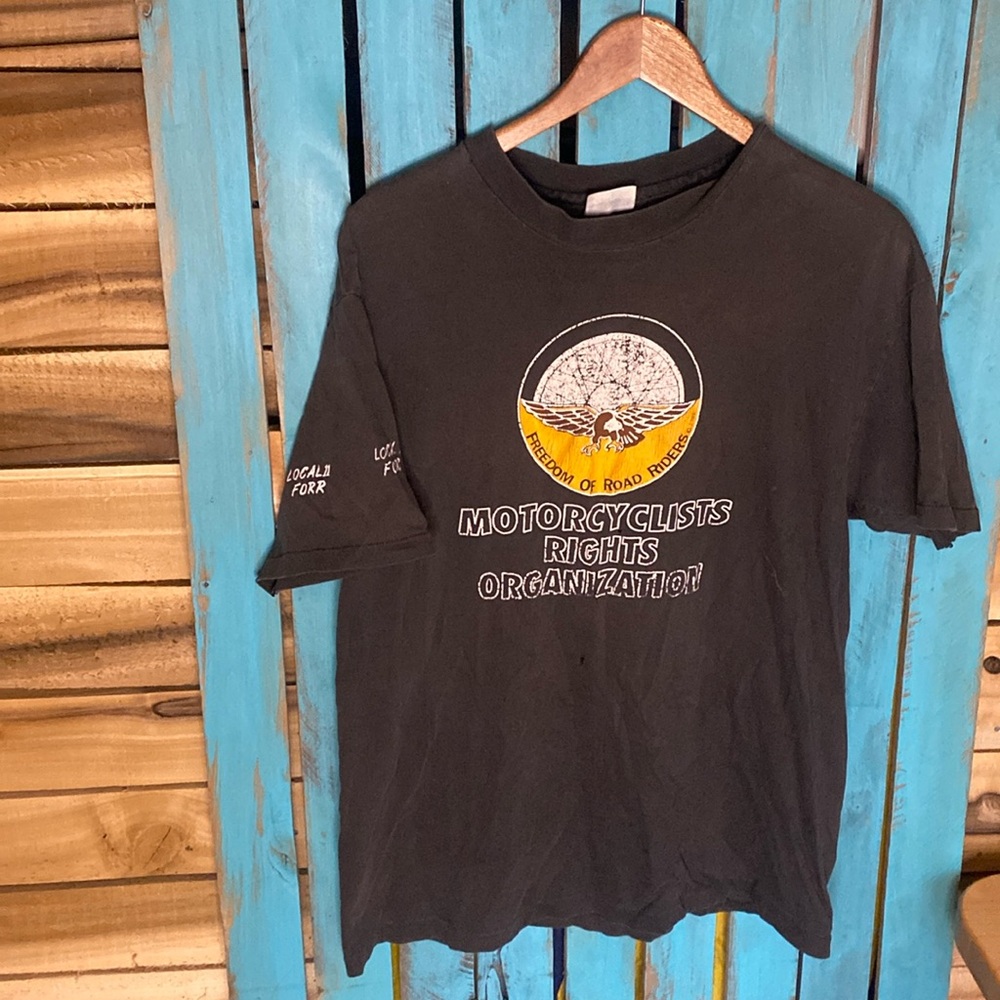 Vintage Freedom of Road Riders motorcycle organization single stitch USA large